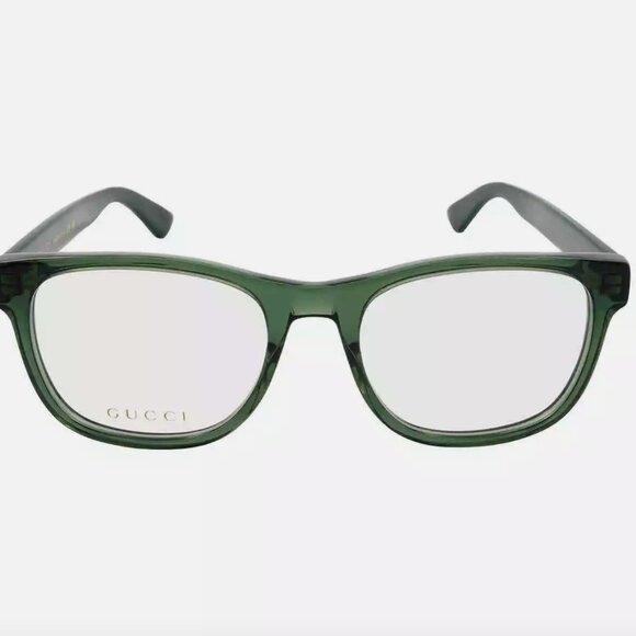 Gucci Demo Square Stripe Men's Eyeglasses - Picture 2 of 3